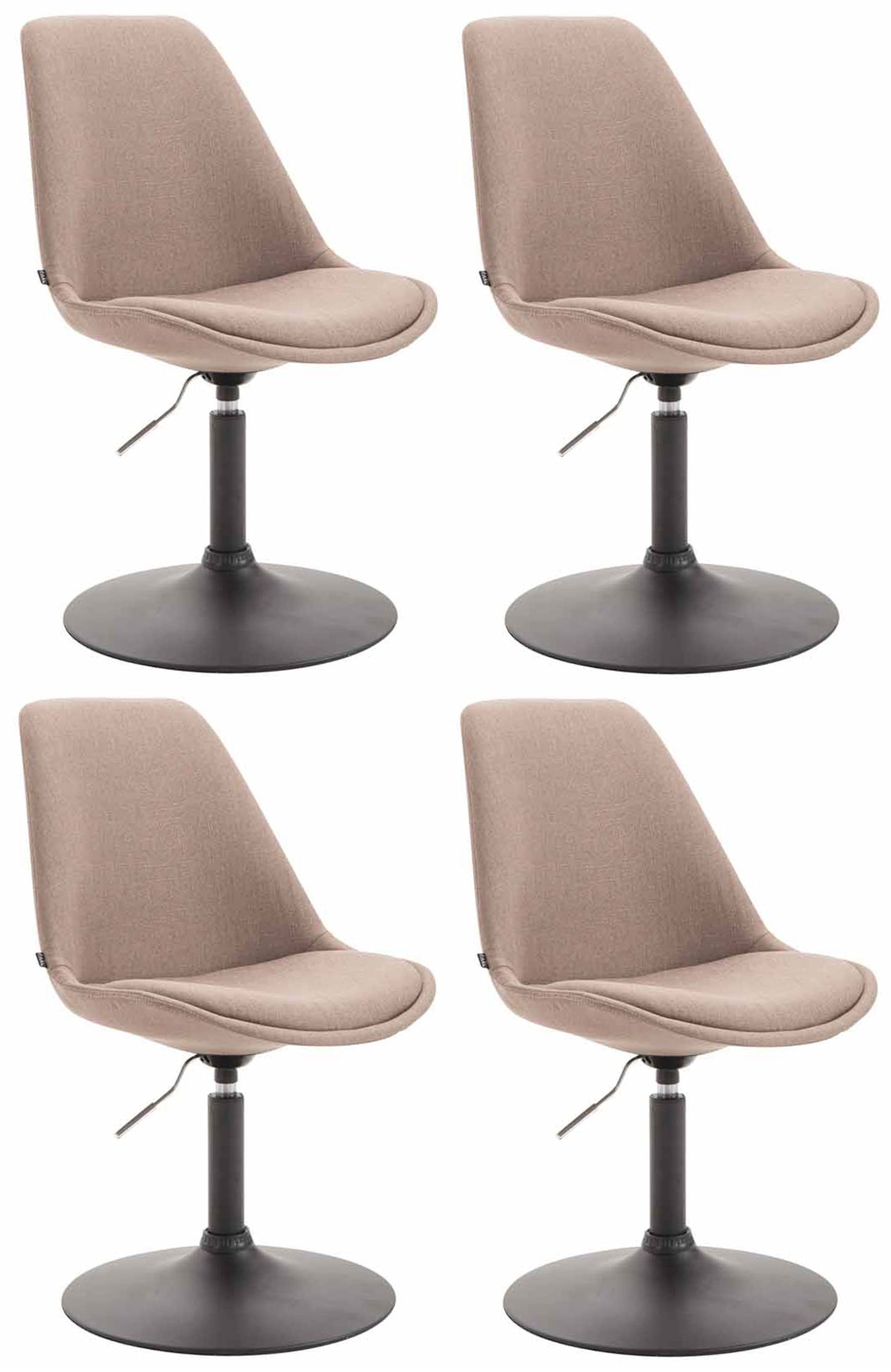 4er Set Esszimmerstühle Maverick Stoff - CLP SHOP