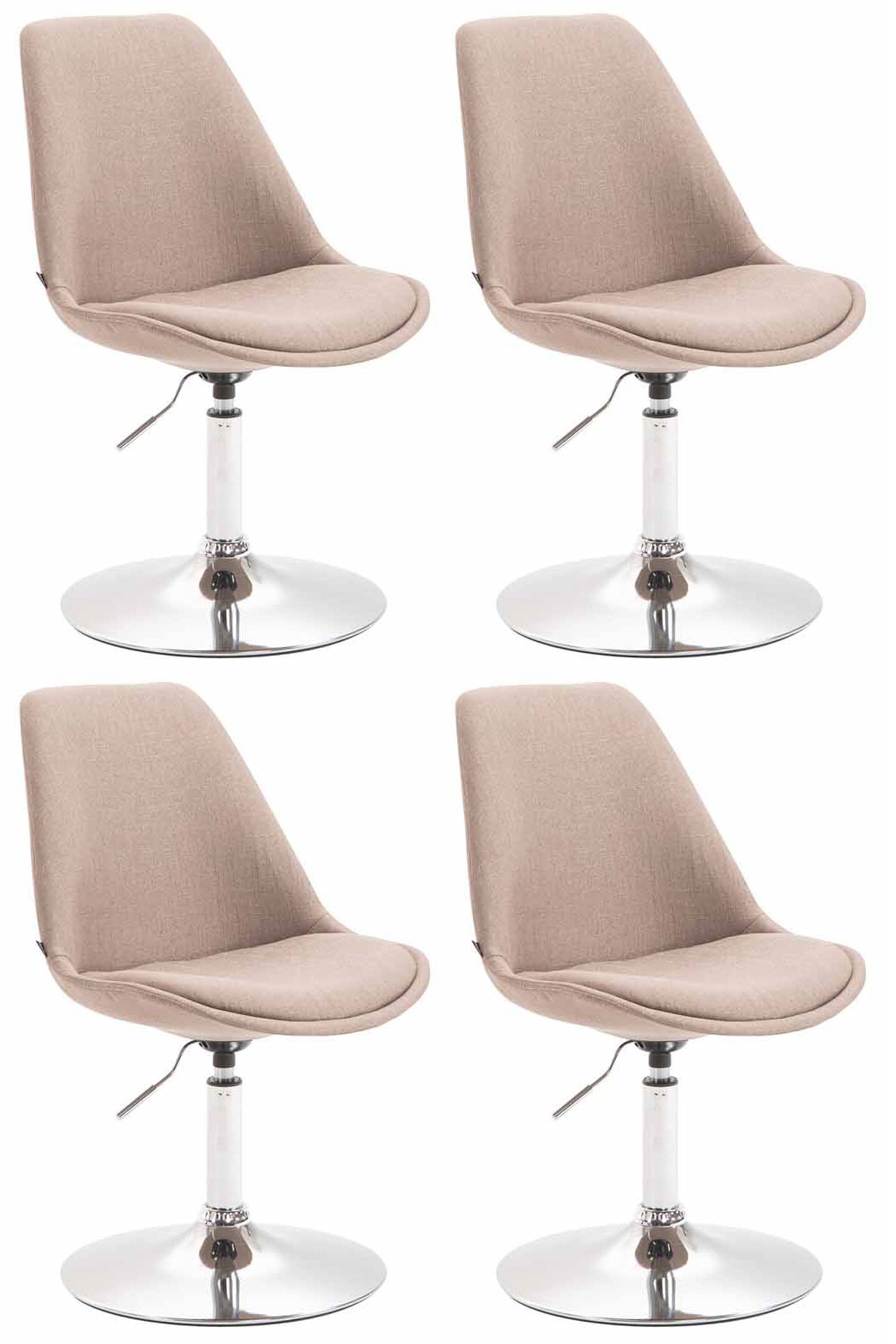 4er Set Esszimmerstühle Maverick Stoff - CLP SHOP