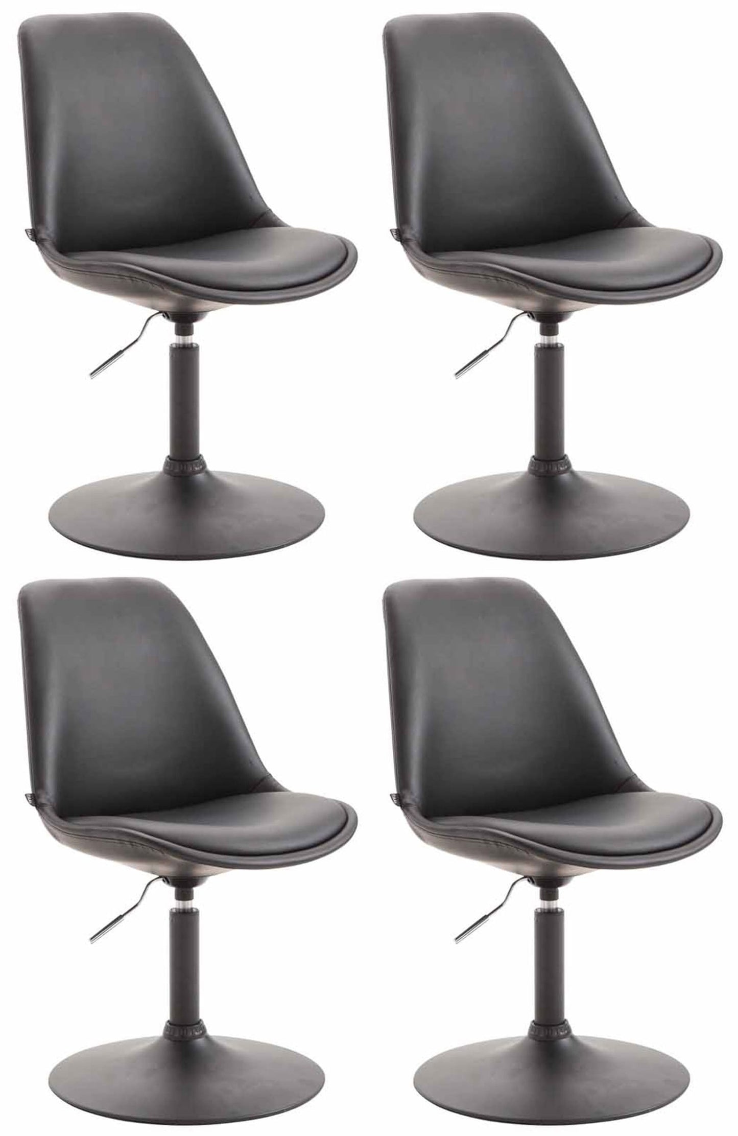 4er Set Esszimmerstühle Maverick Kunstleder - CLP SHOP