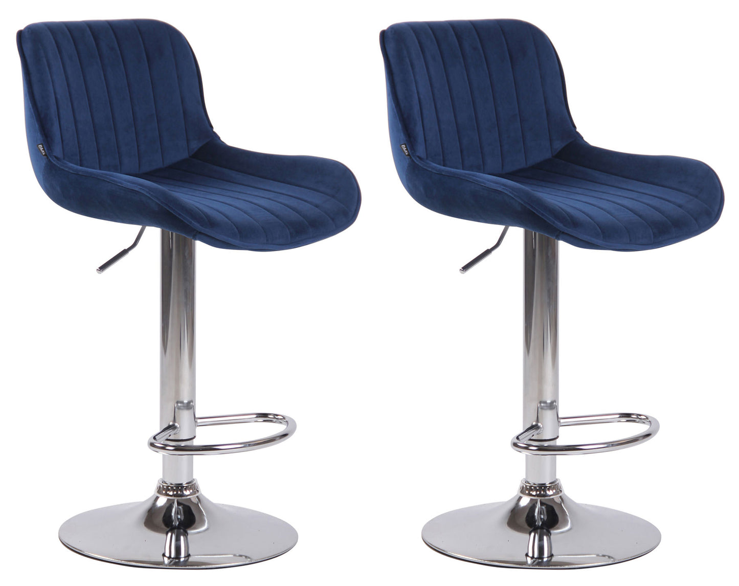 2er Set Barhocker Lentini Samt