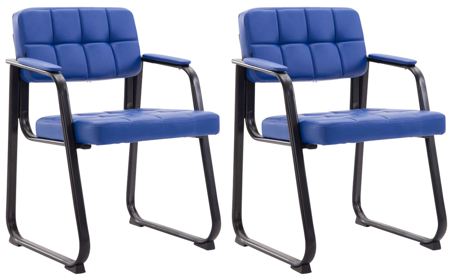 2er Set Besucherstühle Canada B Kunstleder - CLP SHOP