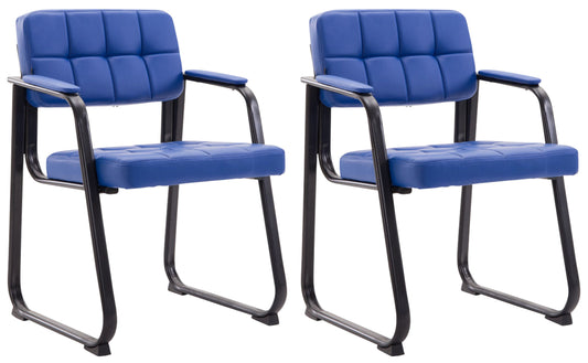 2er Set Besucherstühle Canada B Kunstleder - CLP SHOP