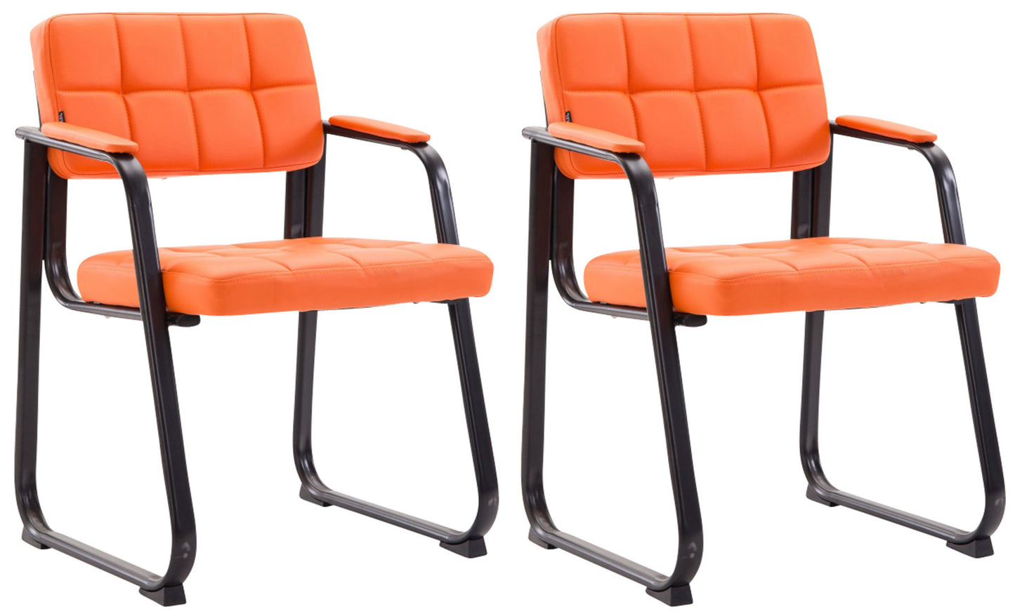 2er Set Besucherstühle Canada B Kunstleder - CLP SHOP