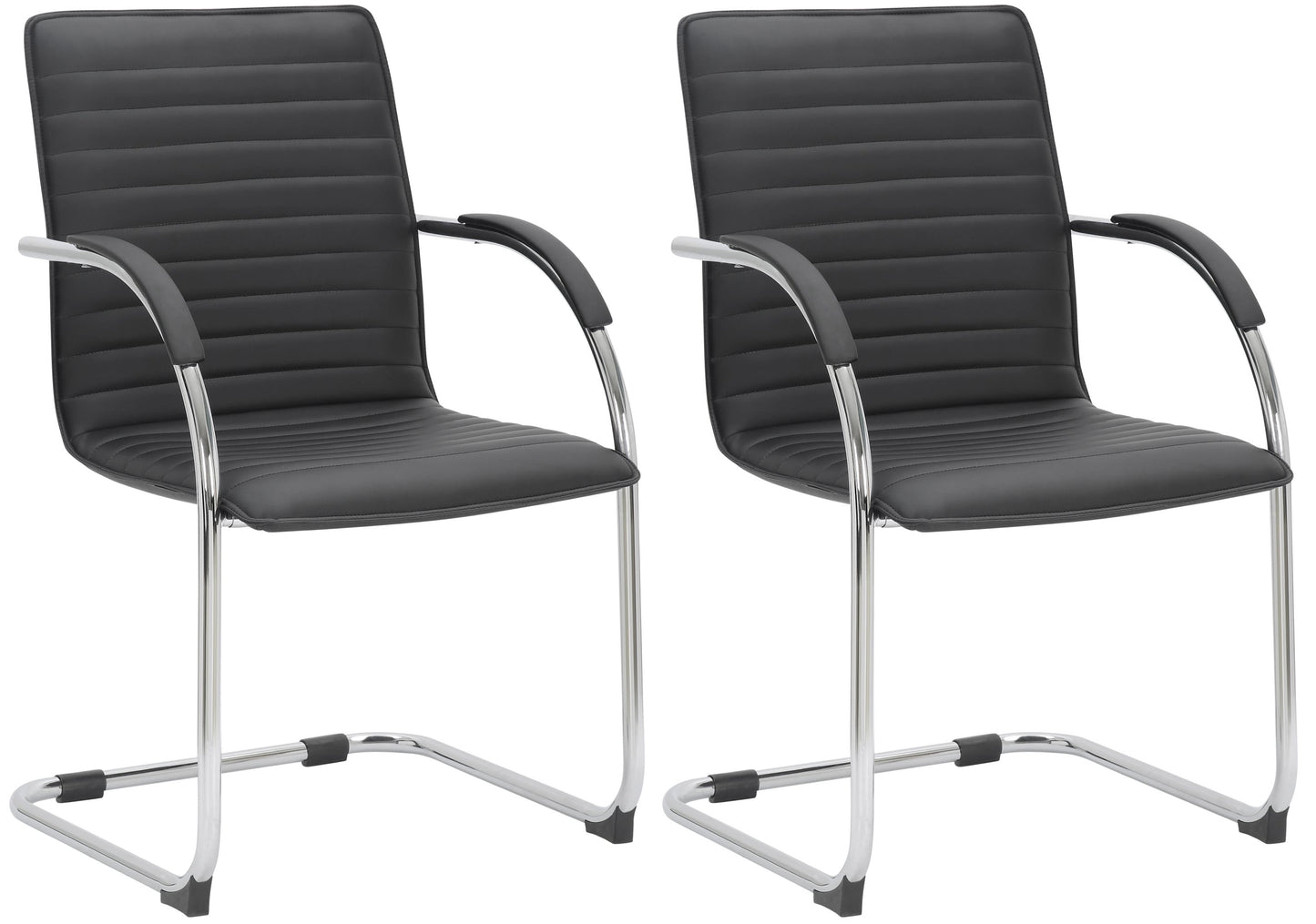 2er Set Besucherstühle Tira Kunstleder - CLP SHOP