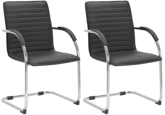 2er Set Besucherstühle Tira Kunstleder - CLP SHOP