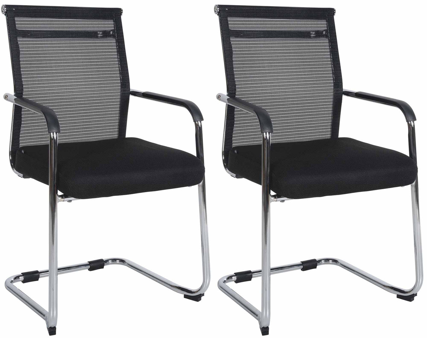 2er Set Besucherstühle Denny - CLP SHOP