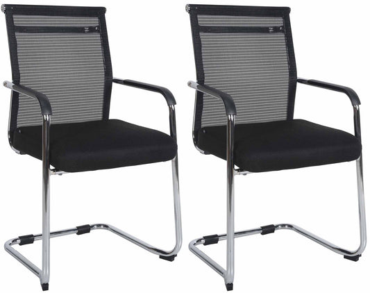 2er Set Besucherstühle Denny - CLP SHOP
