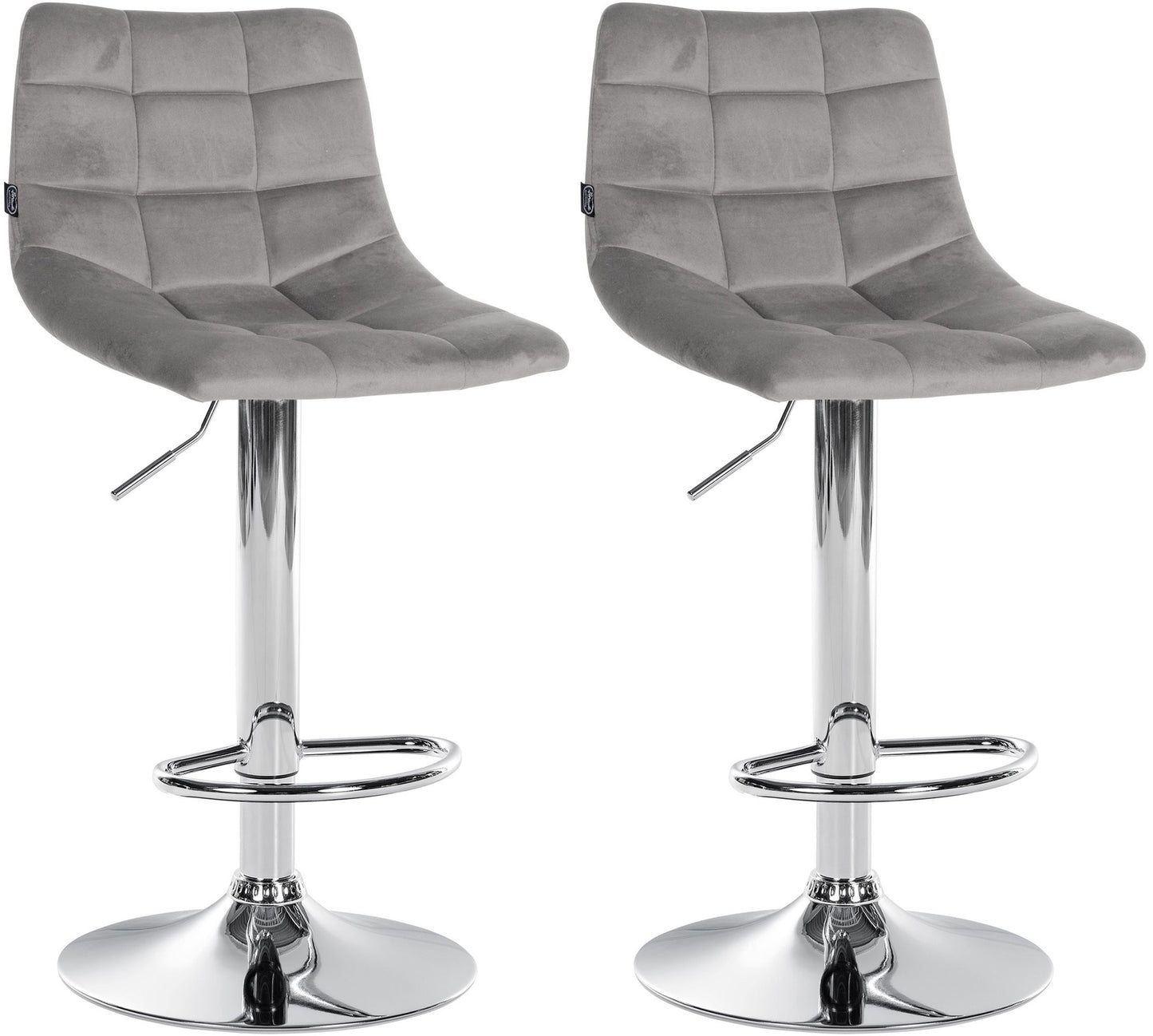 2er Set Barhocker Jerry Samt