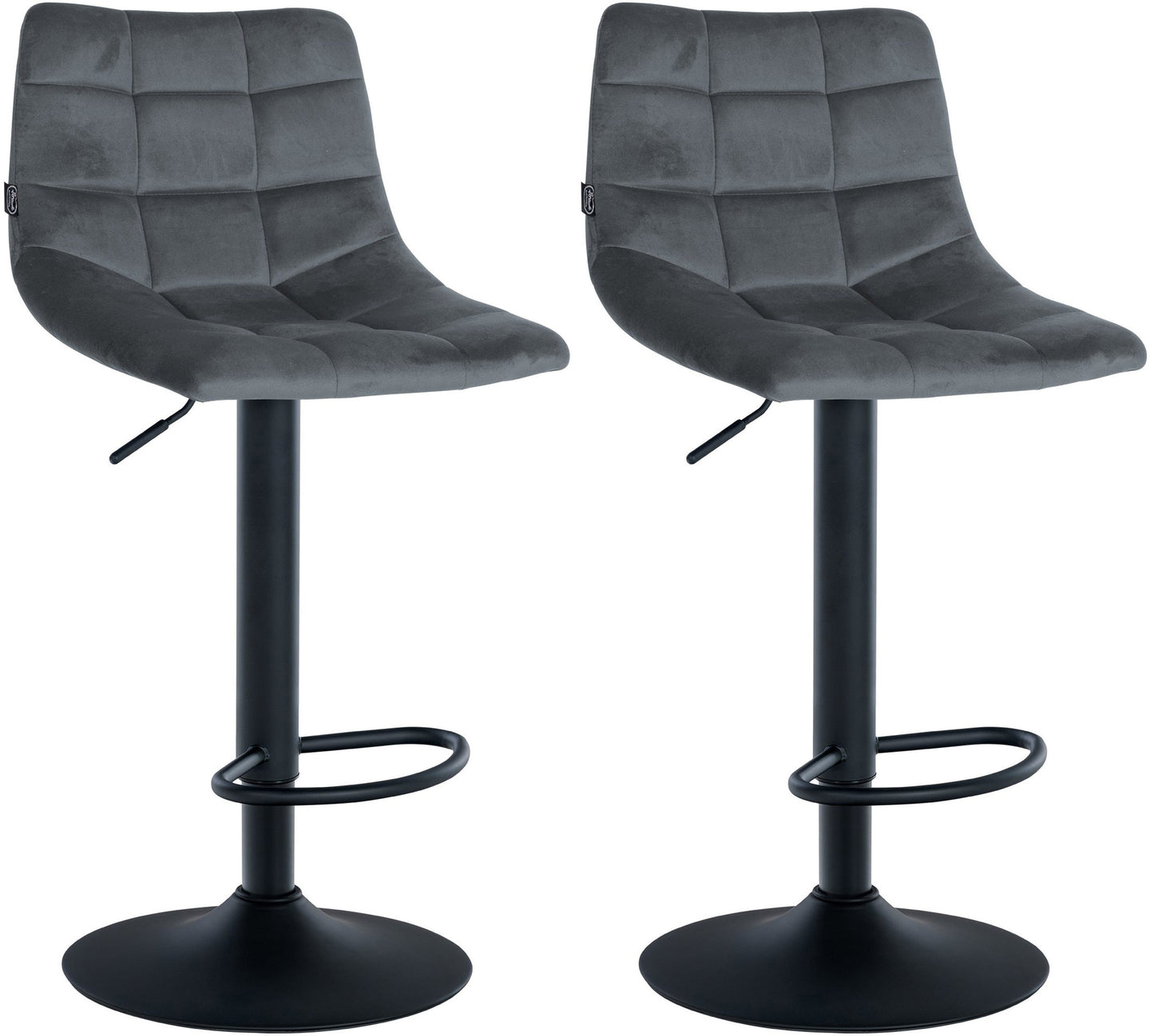 2er Set Barhocker Jerry Samt