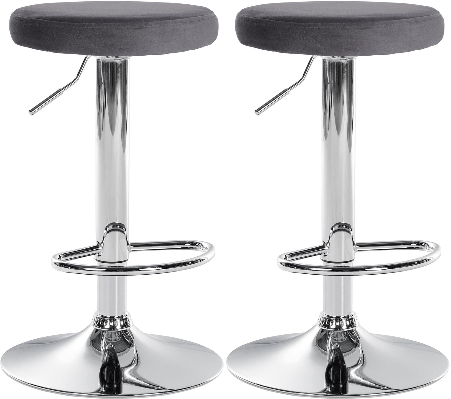 2er Set Barhocker Ponte Samt