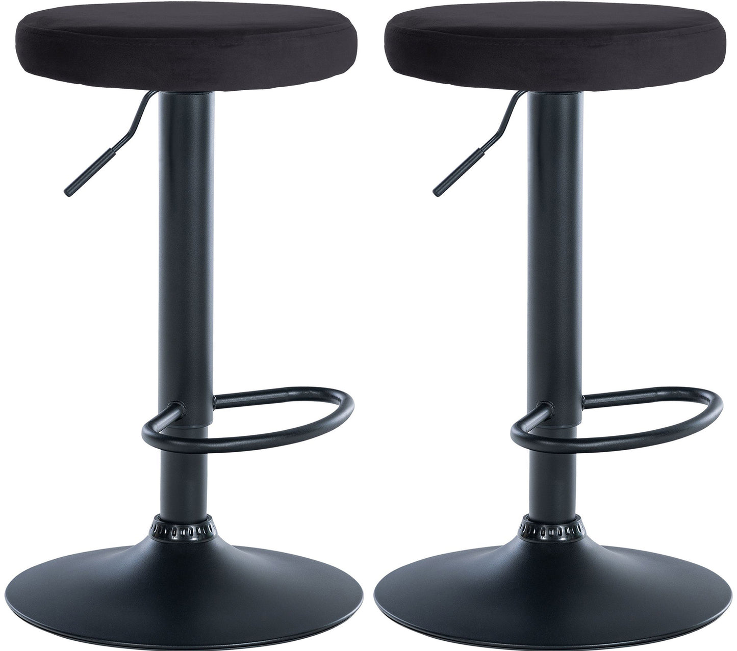 2er Set Barhocker Ponte Samt