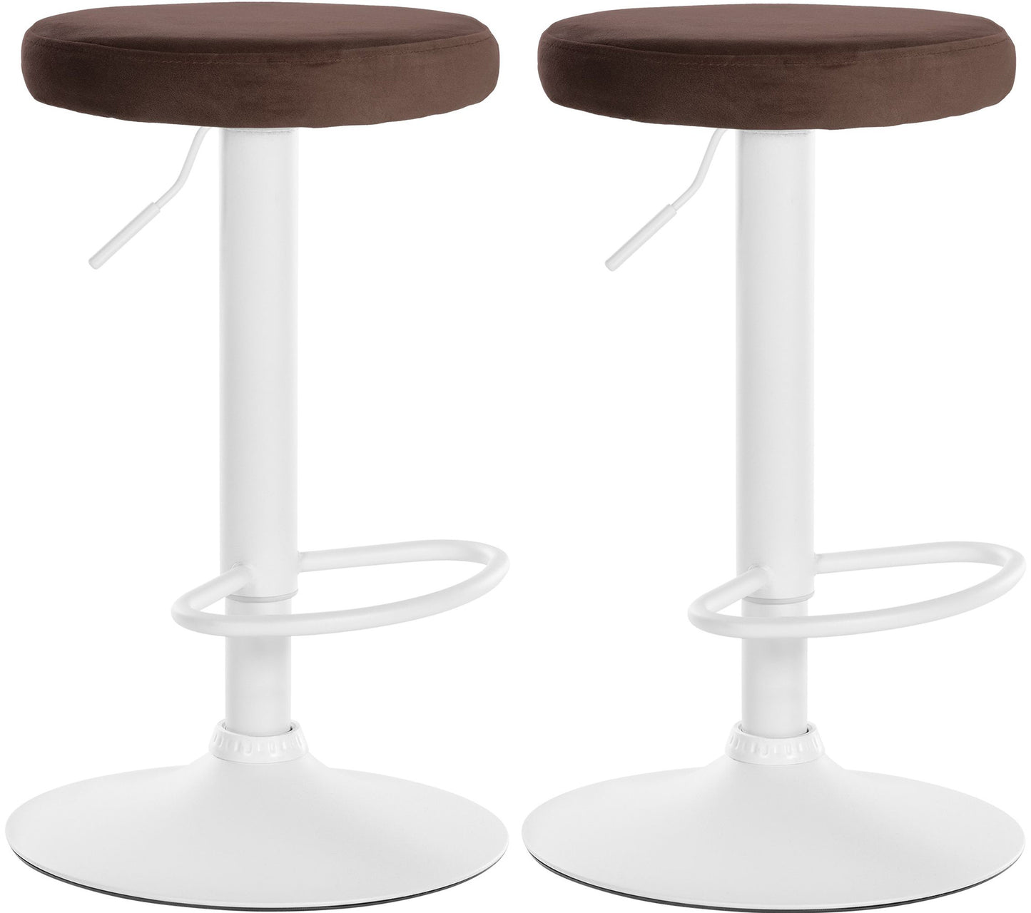 2er Set Barhocker Ponte Samt