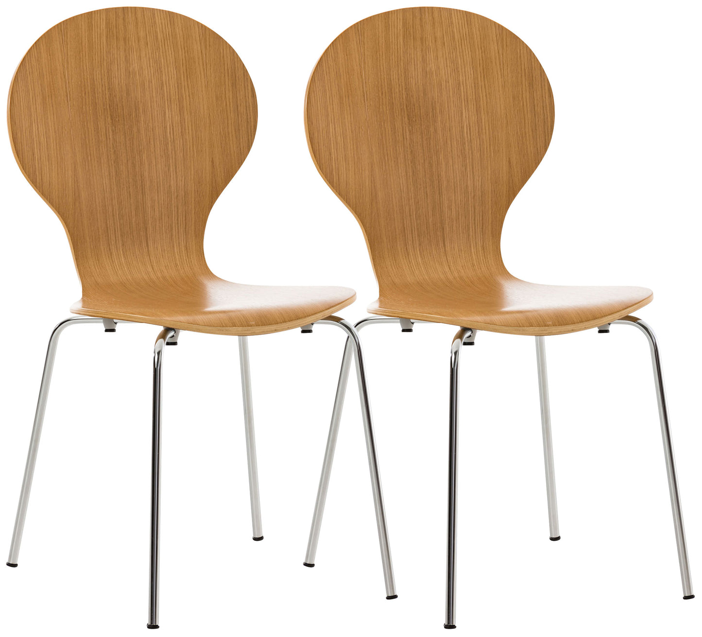 2x Stapelstuhl DIEGO ergonomisch - CLP SHOP