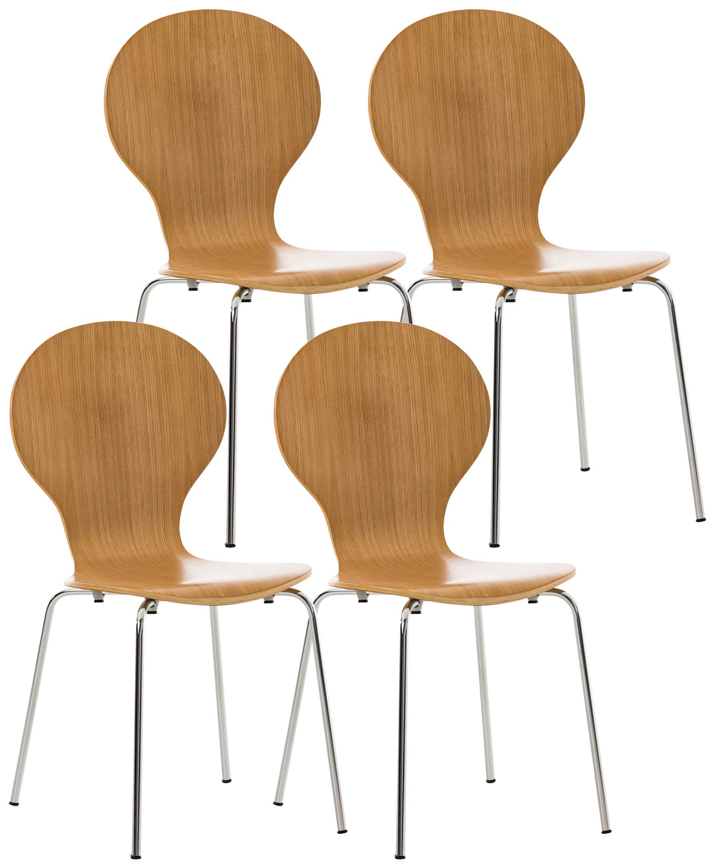4x Stapelstuhl DIEGO - CLP SHOP