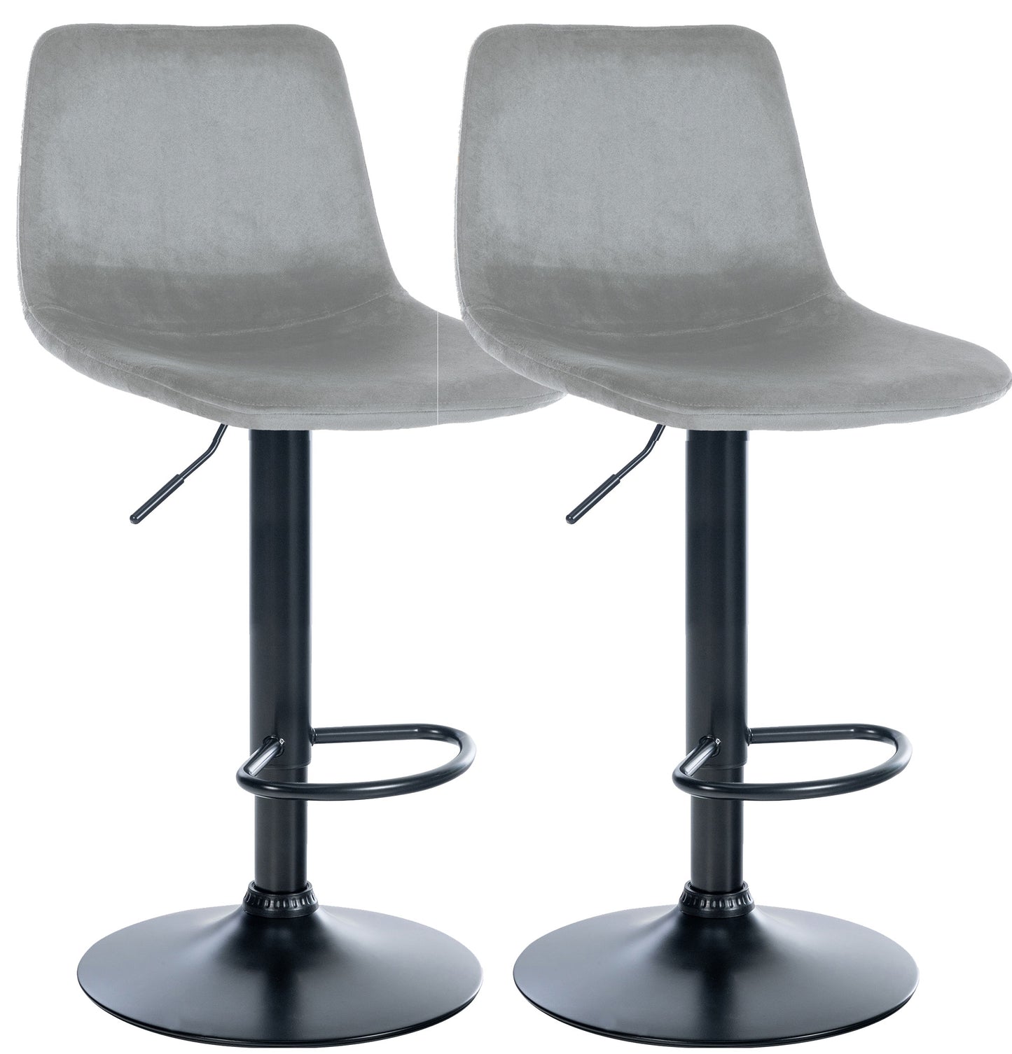 2er Set Barhocker Divo Samt