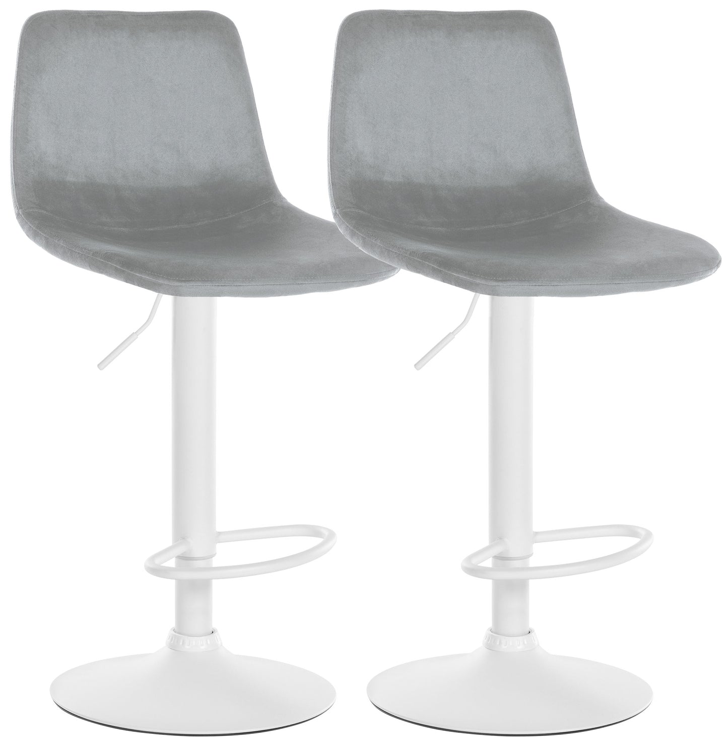 2er Set Barhocker Divo Samt