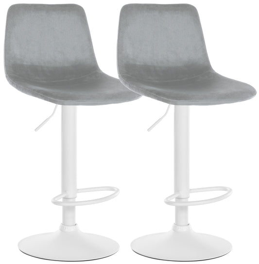 2er Set Barhocker Divo Samt