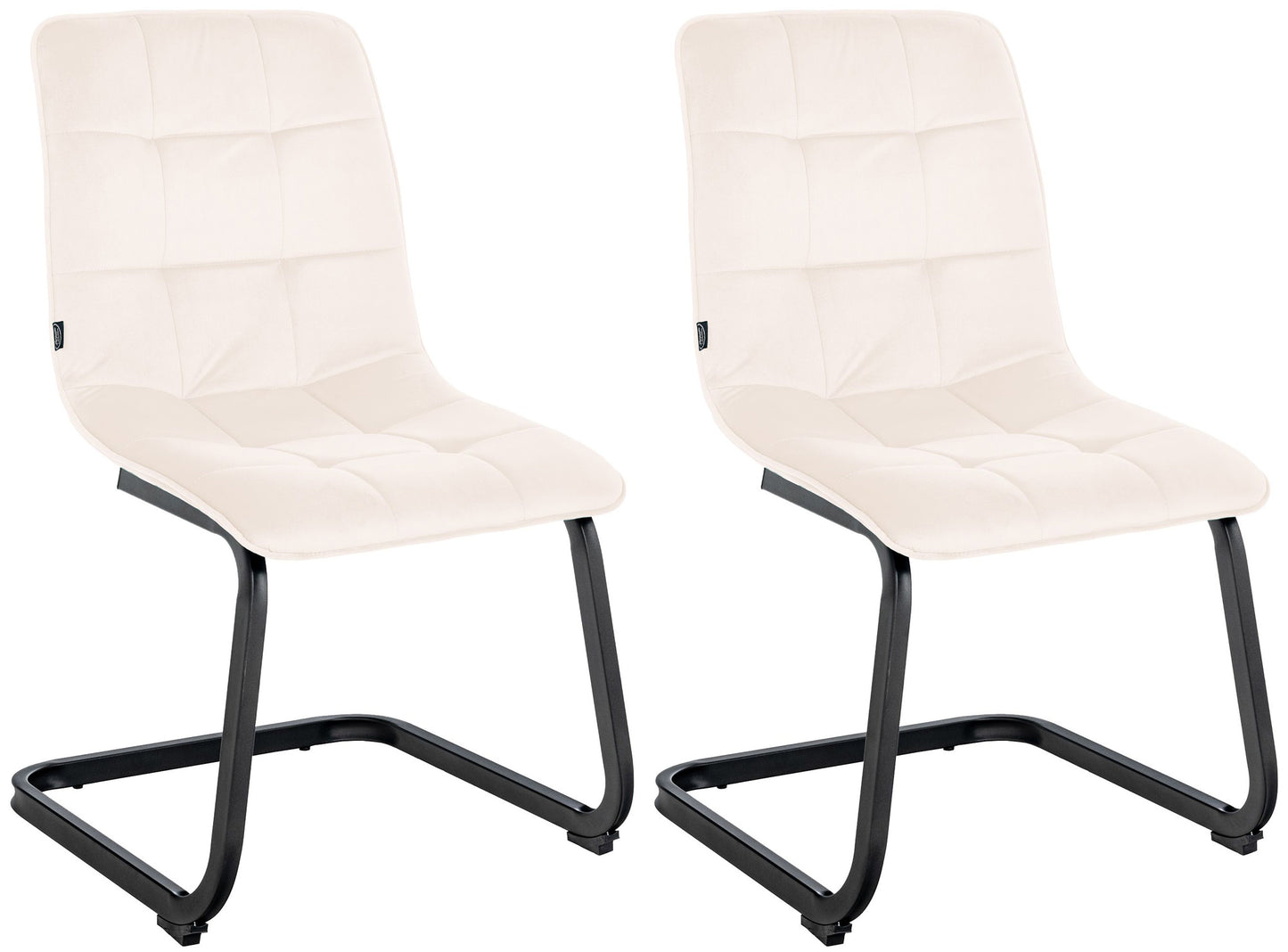 2er Set Esszimmerstuhl Vermont Samt