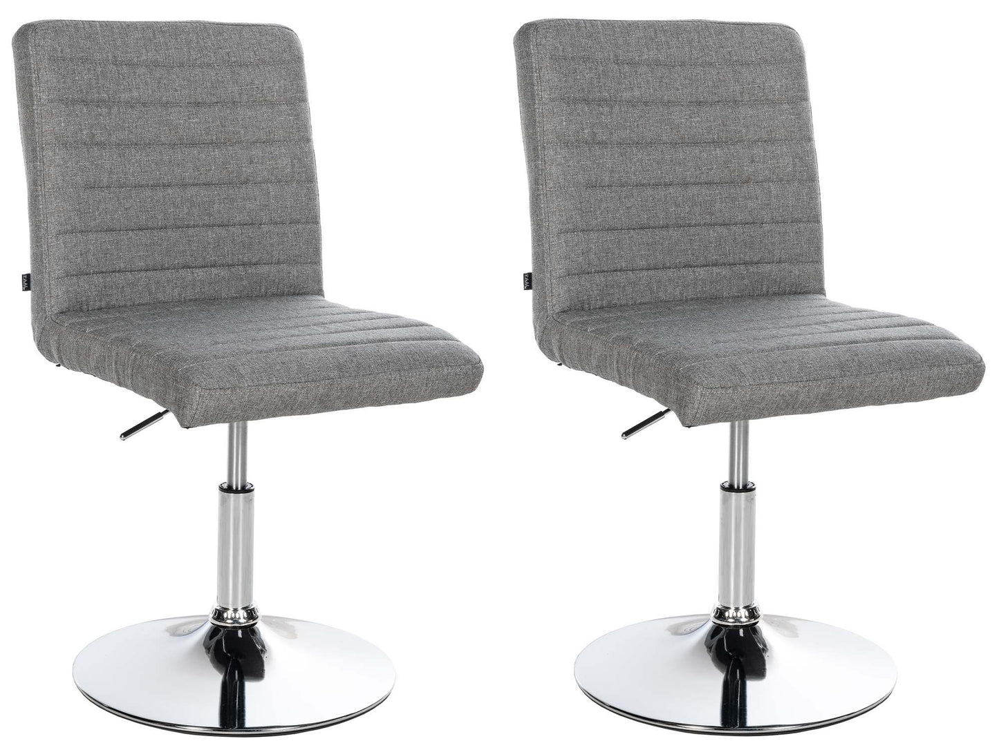 2er Set Esszimmerstuhl Elvas Stoff CLP