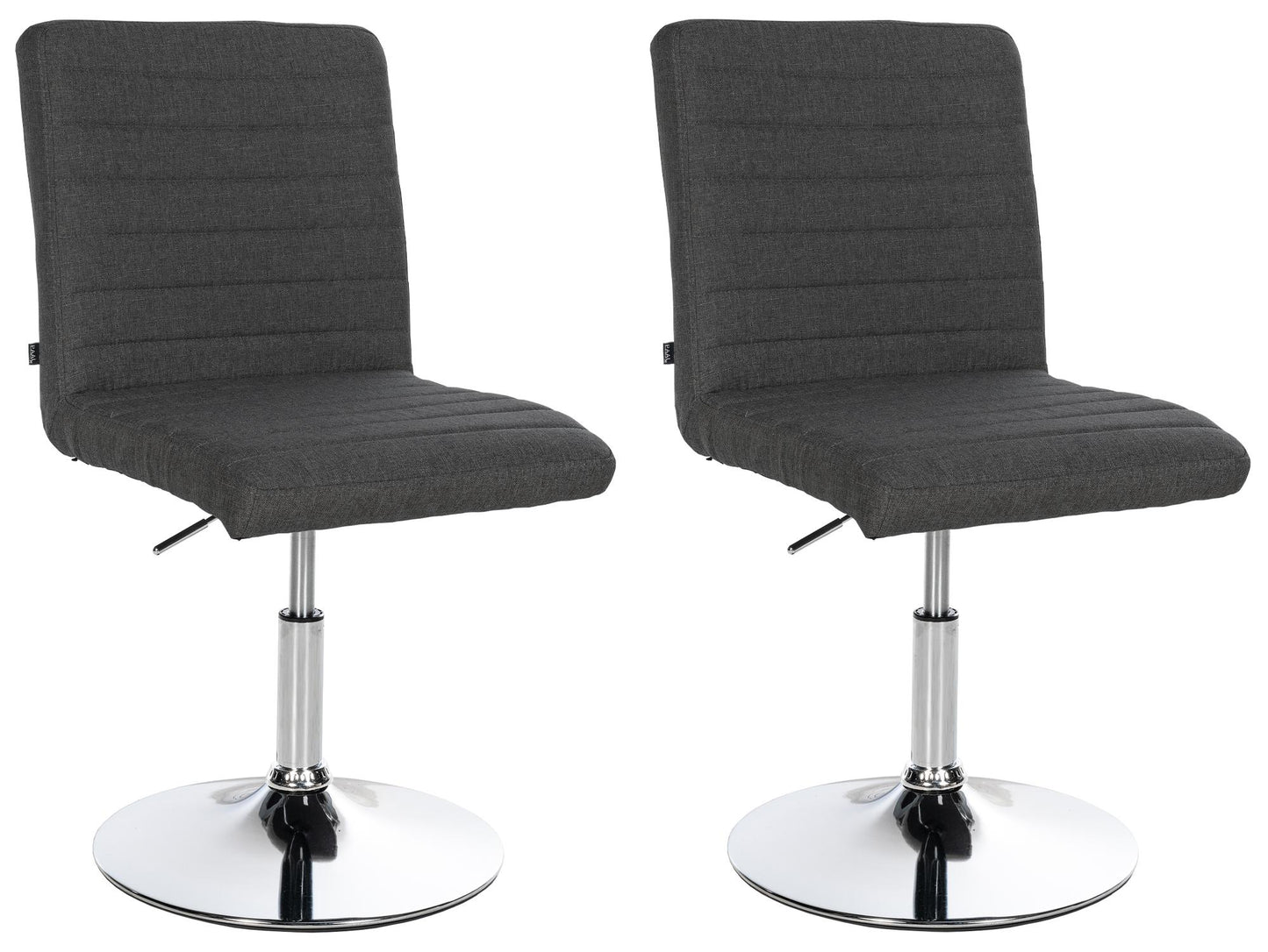 2er Set Esszimmerstuhl Elvas Stoff CLP