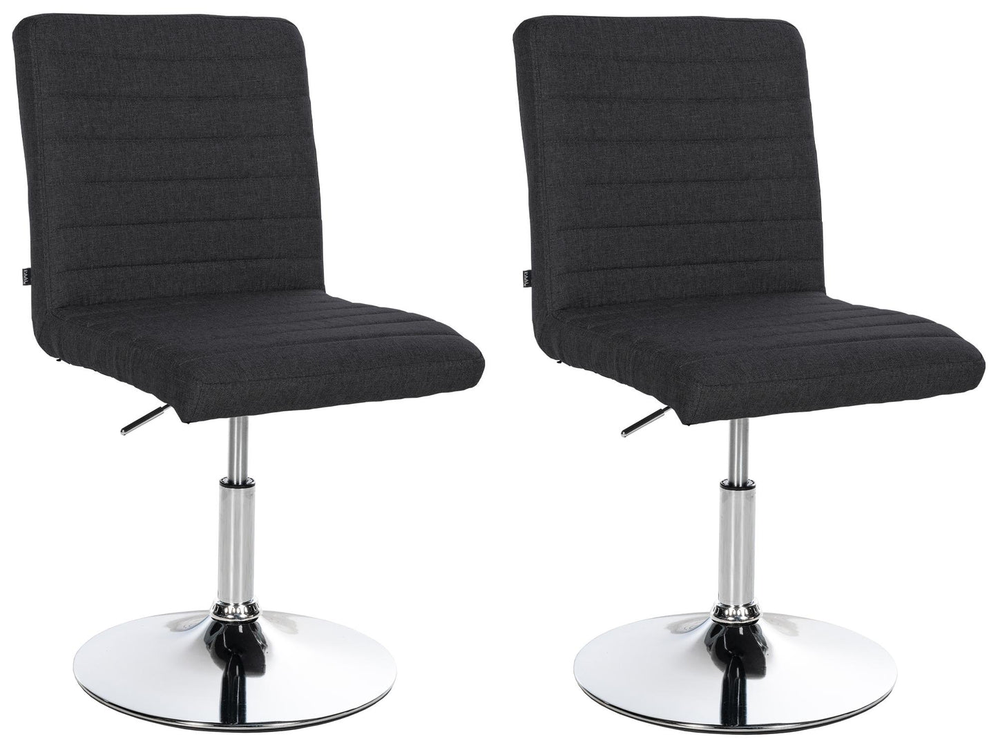 2er Set Esszimmerstuhl Elvas Stoff CLP