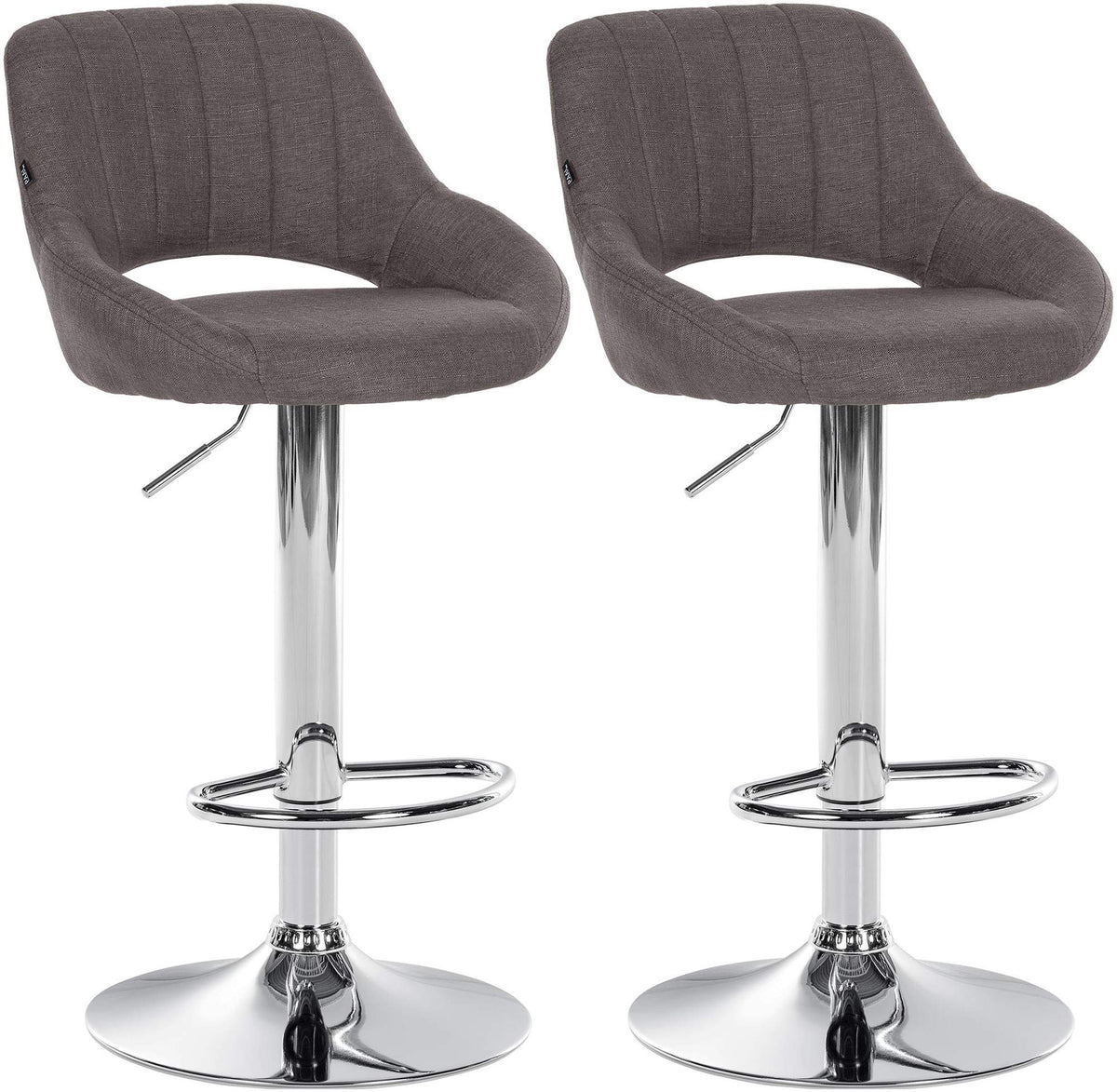 2er Set Barhocker Milet Stoff - CLP SHOP