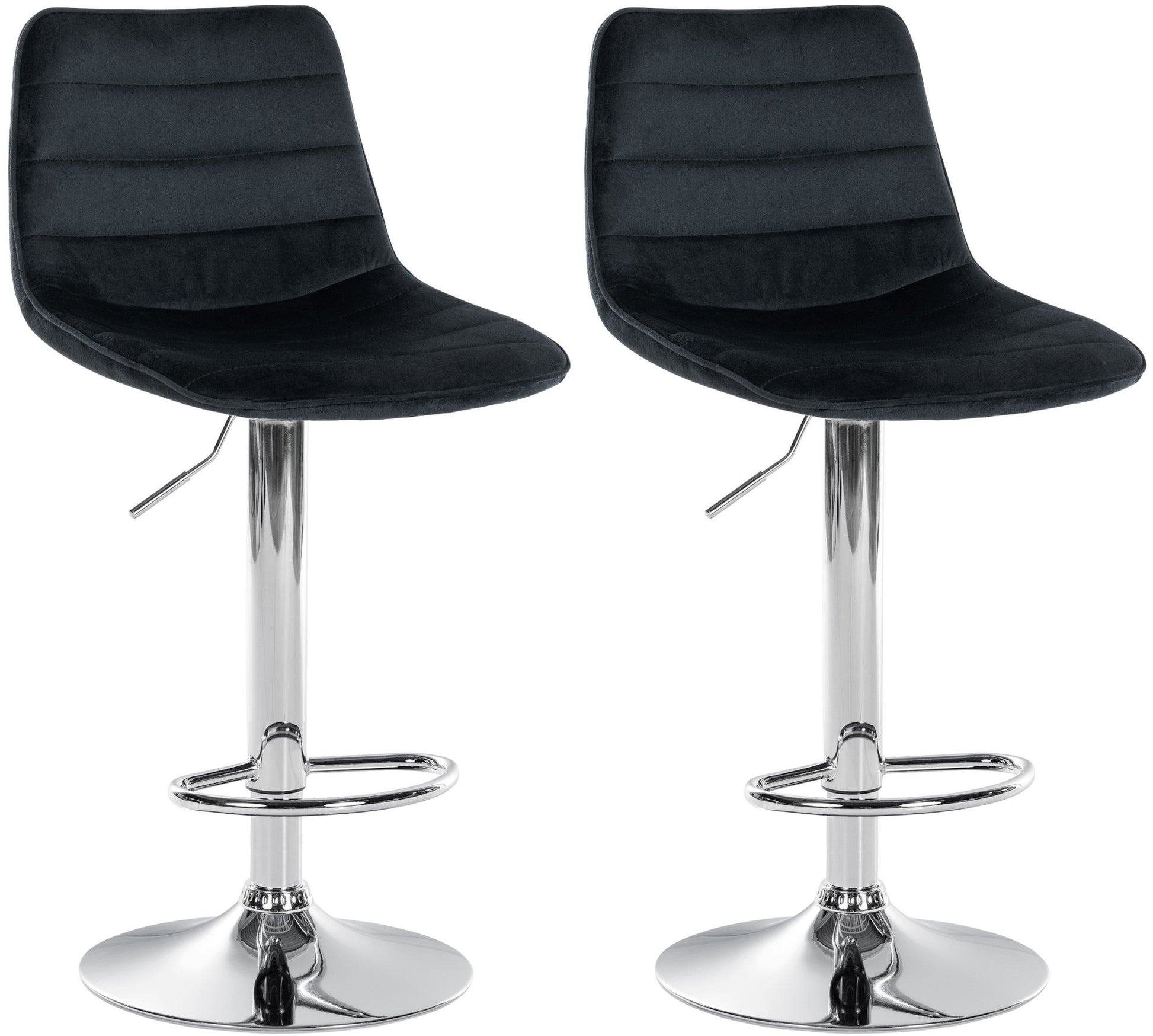 2er Set Barhocker Lex Samt - CLP SHOP