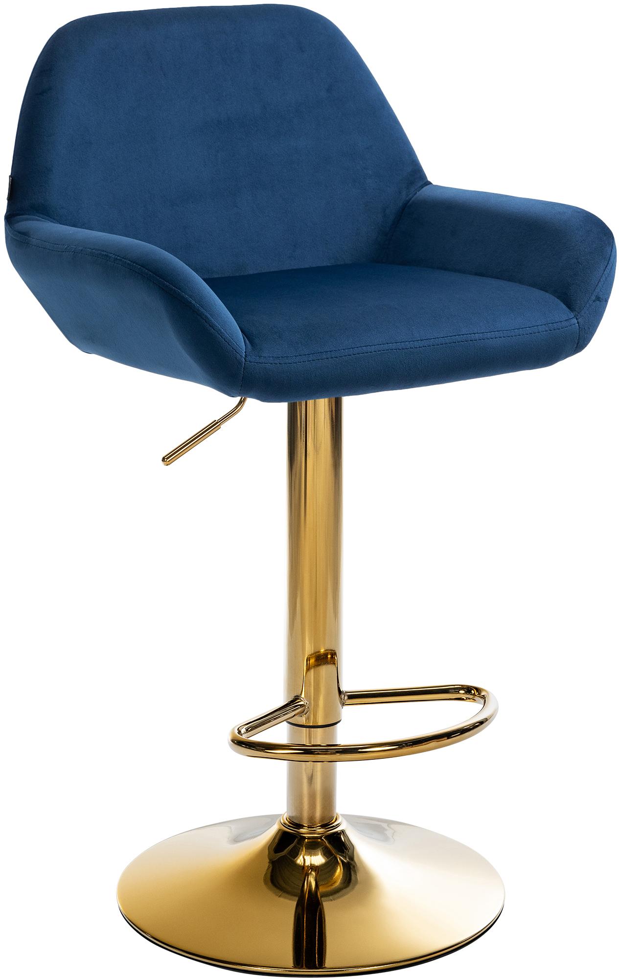 Barhocker Braga Gold Samt - CLP SHOP