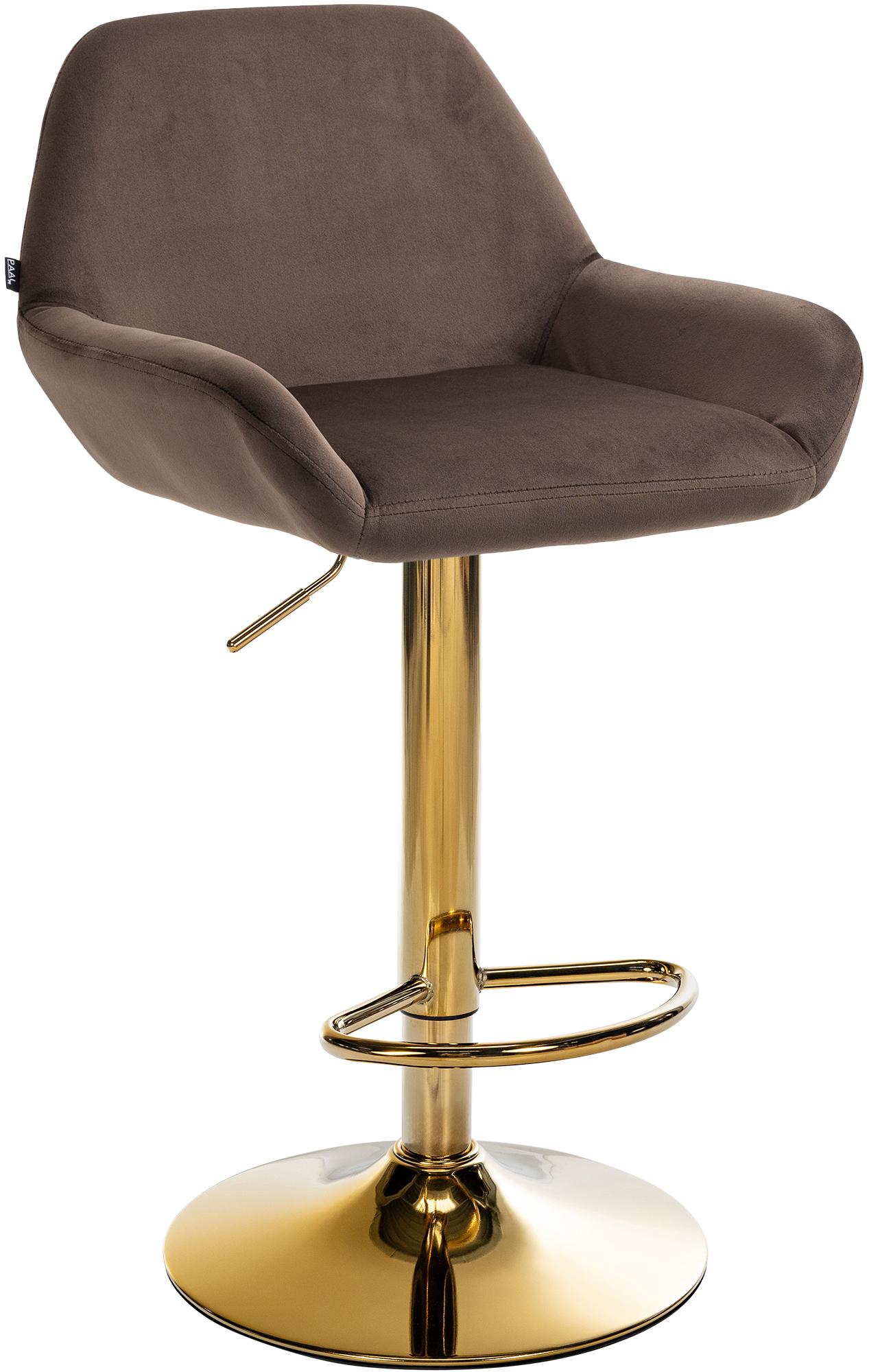 Barhocker Braga Gold Samt - CLP SHOP