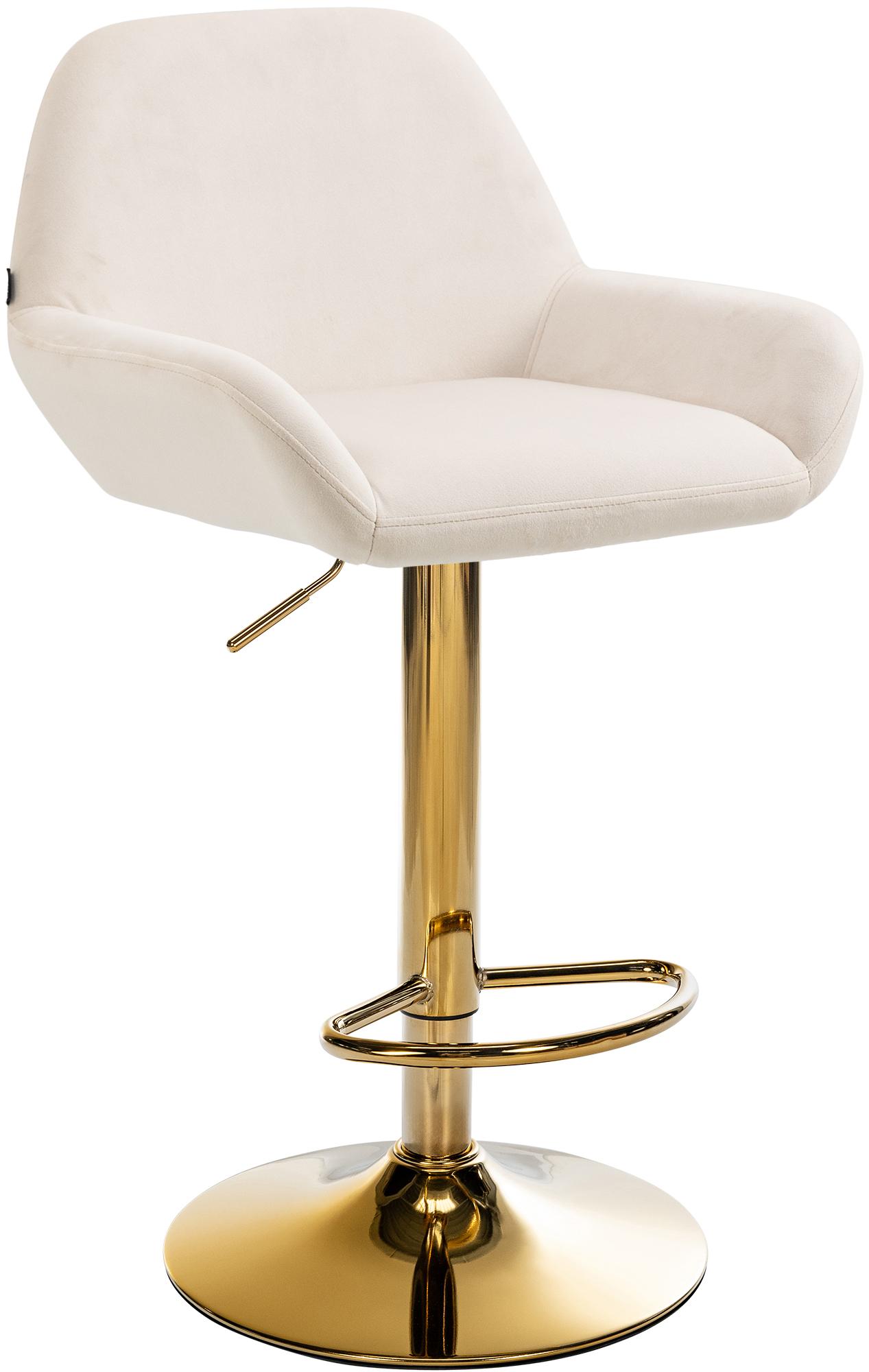 Barhocker Braga Gold Samt - CLP SHOP
