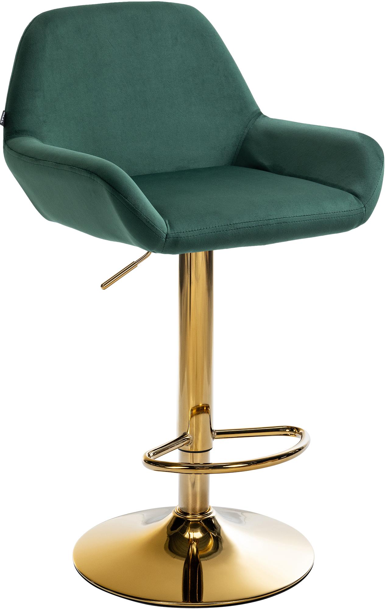 Barhocker Braga Gold Samt - CLP SHOP