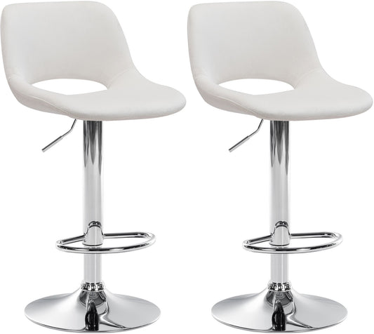 2er Set Barhocker Camden Samt - CLP SHOP