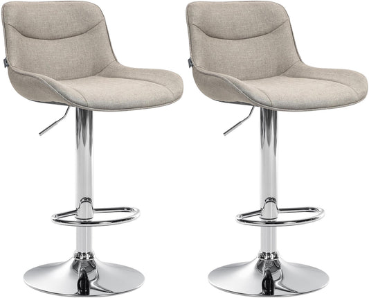 2er Set Barhocker Vonore Stoff - CLP SHOP