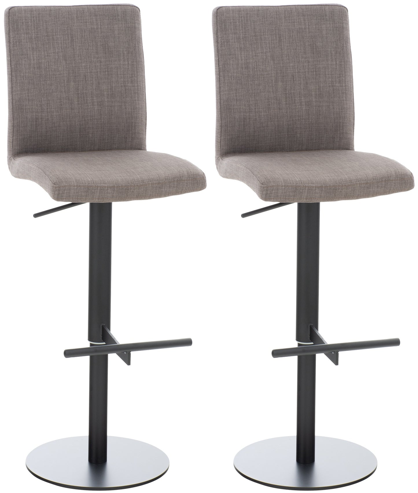 2er Set Barhocker Cadiz Stoffbezug