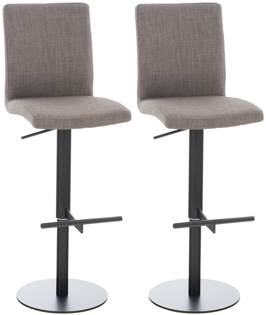 2er Set Barhocker Cadiz Stoffbezug