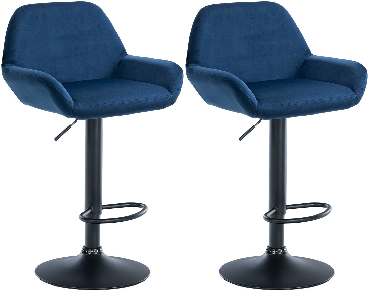 2er Set Barhocker Braga Samt - CLP SHOP