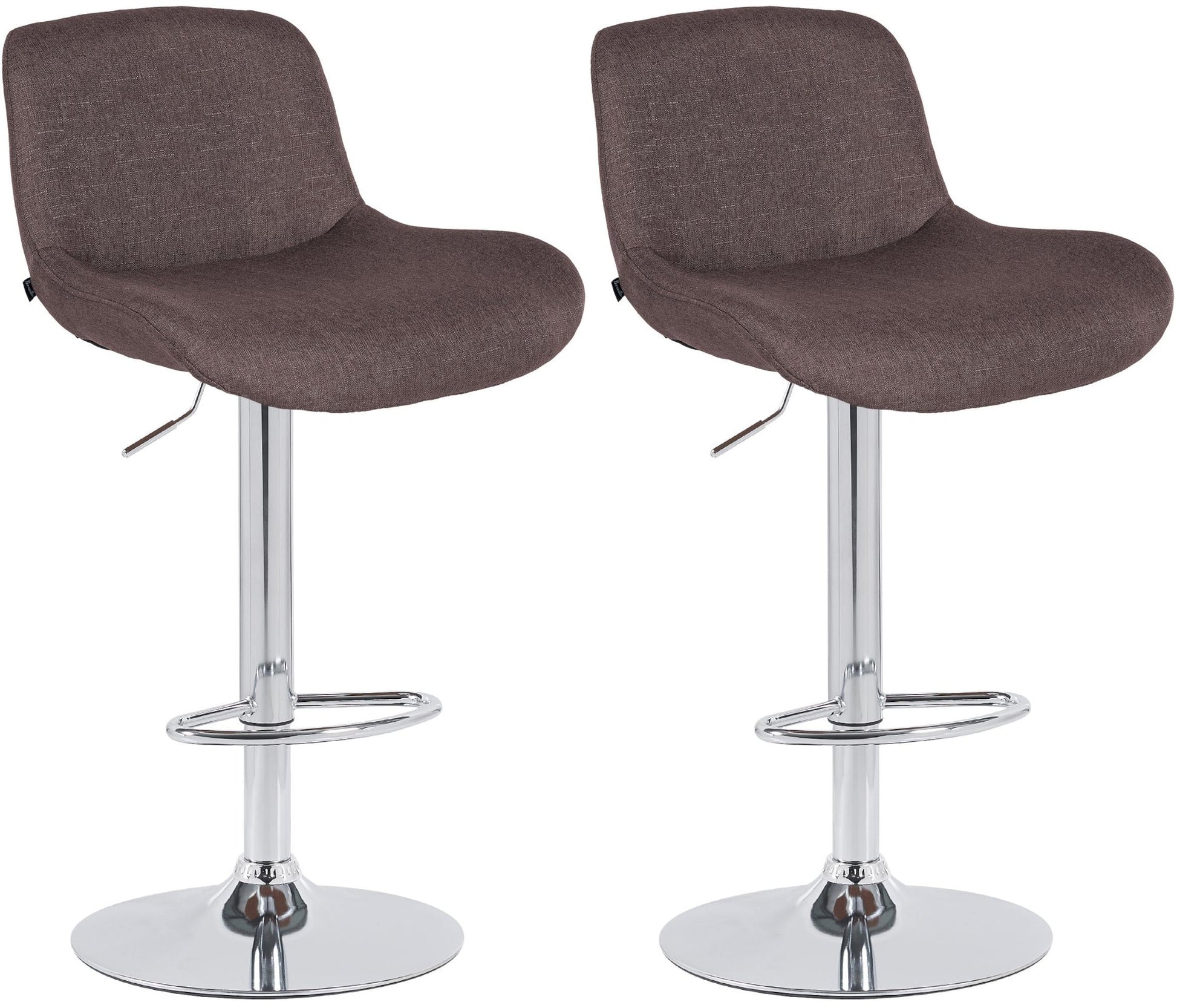 2er Set Barhocker Solon Chrom CLP