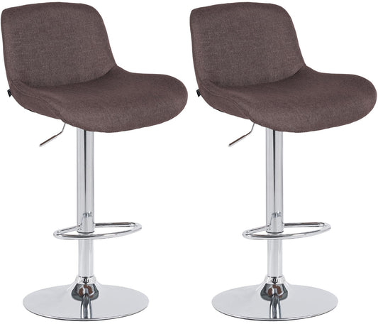 2er Set Barhocker Solon Chrom CLP