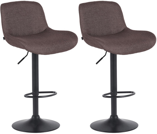 2er Set Barhocker Solon Schwarz CLP