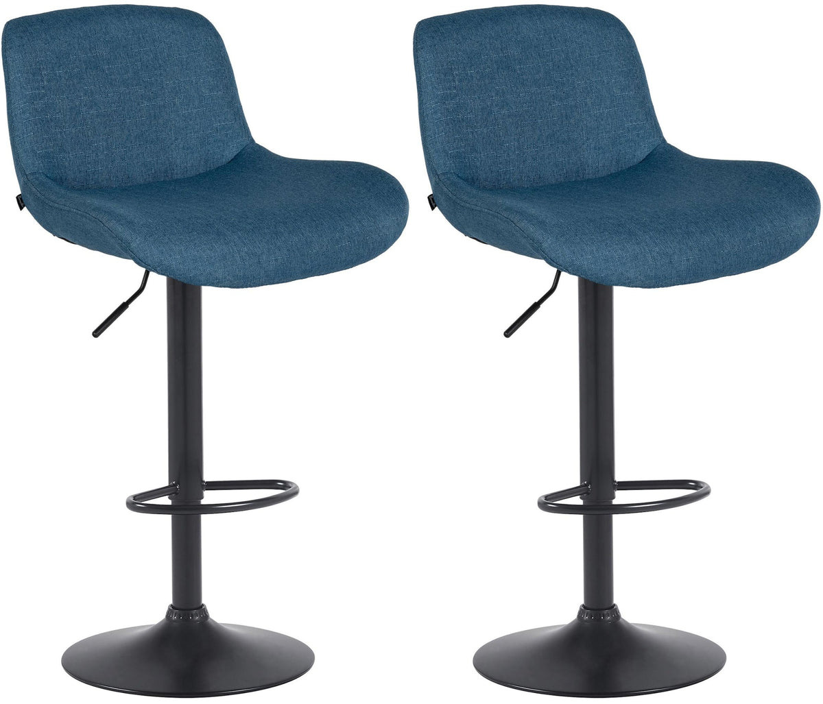 2er Set Barhocker Solon Schwarz CLP