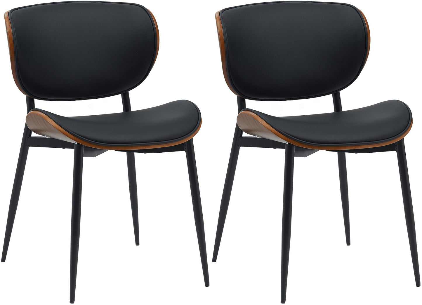 2er Set Esszimmerstuhl Enid Kunstleder- oder Stoffbezug - CLP SHOP