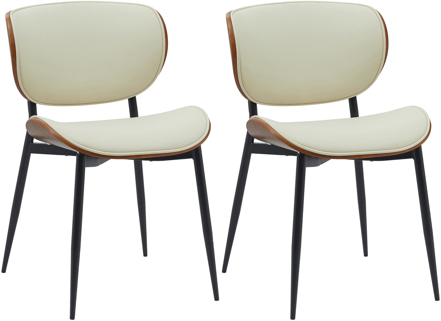 2er Set Esszimmerstuhl Enid Kunstleder- oder Stoffbezug - CLP SHOP