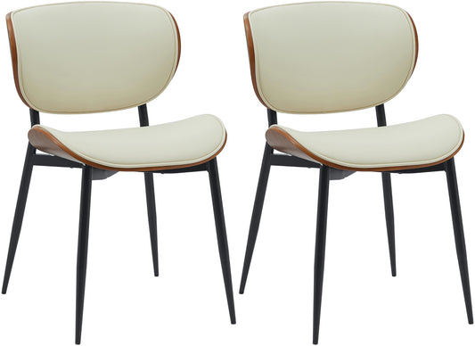 2er Set Esszimmerstuhl Enid Kunstleder- oder Stoffbezug - CLP SHOP