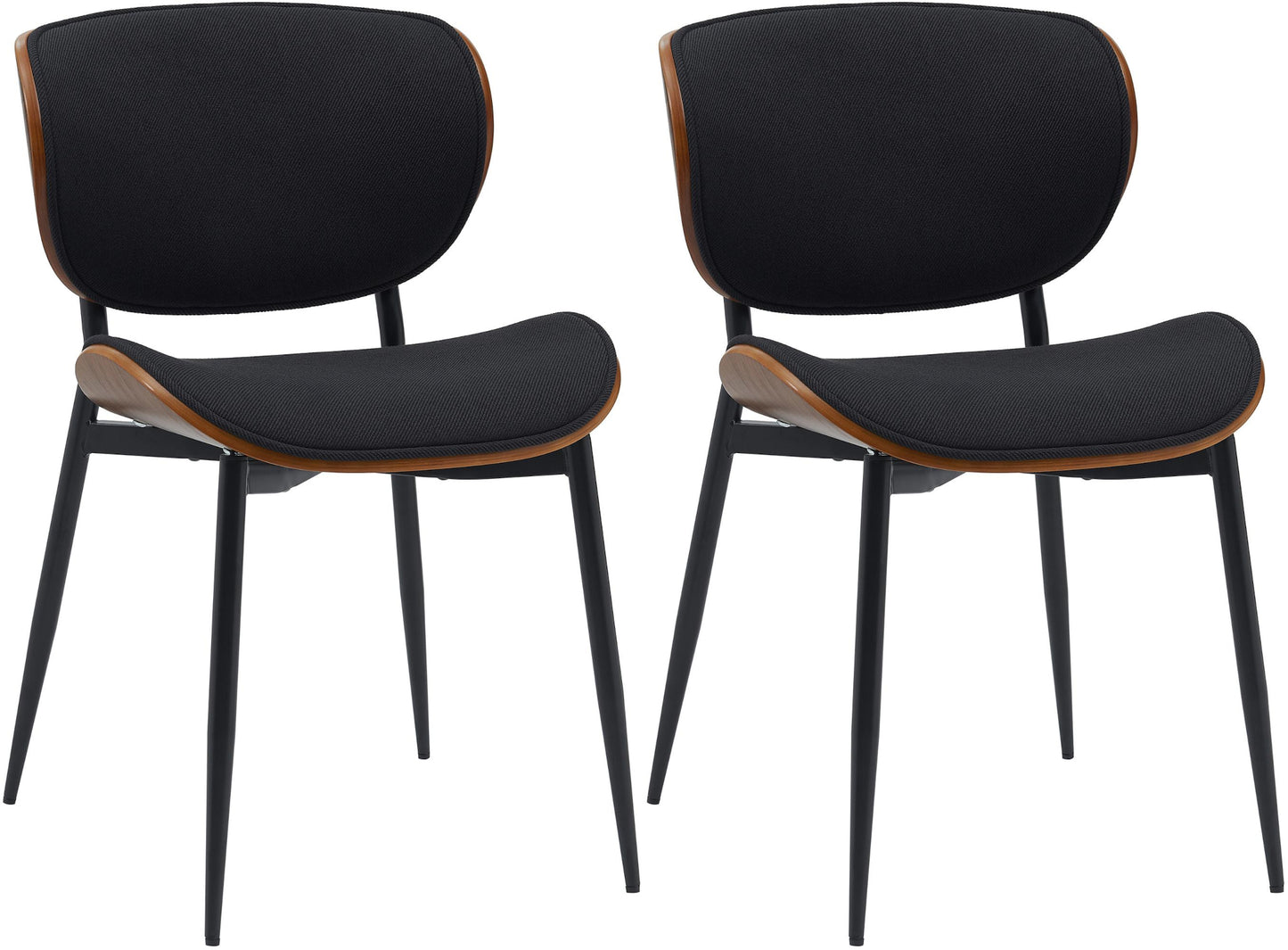 2er Set Esszimmerstuhl Enid Kunstleder- oder Stoffbezug - CLP SHOP