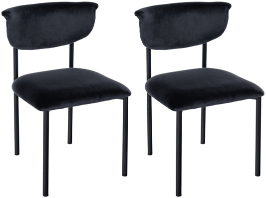 2er Set Esszimmerstuhl Gambell Samt
