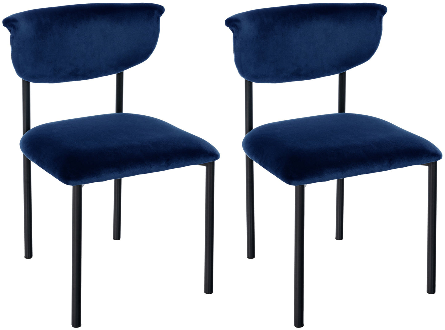 2er Set Esszimmerstuhl Gambell Samt