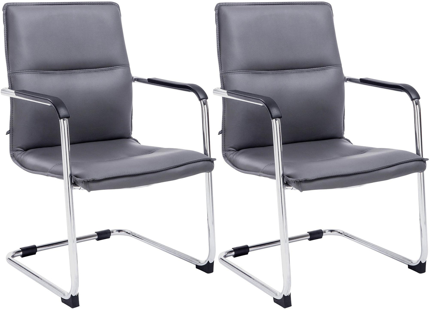 2er Set Freischwinger Seattle Kunstleder