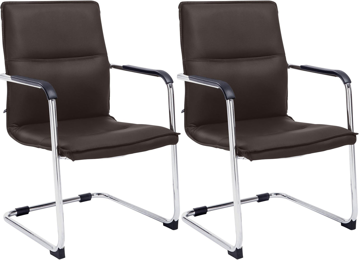 2er Set Freischwinger Seattle Kunstleder