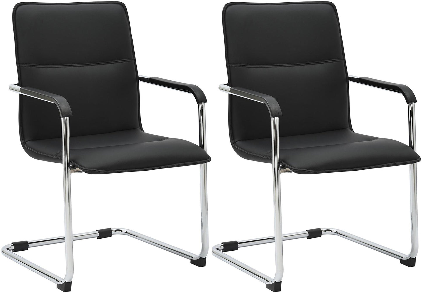 2er Set Freischwinger Seattle Kunstleder