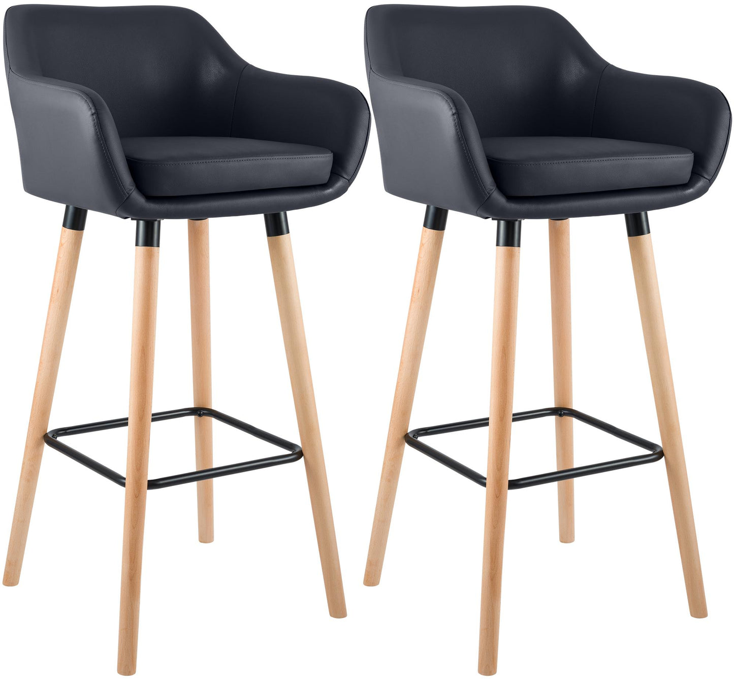 2er Set Barhocker Grant Kunstleder